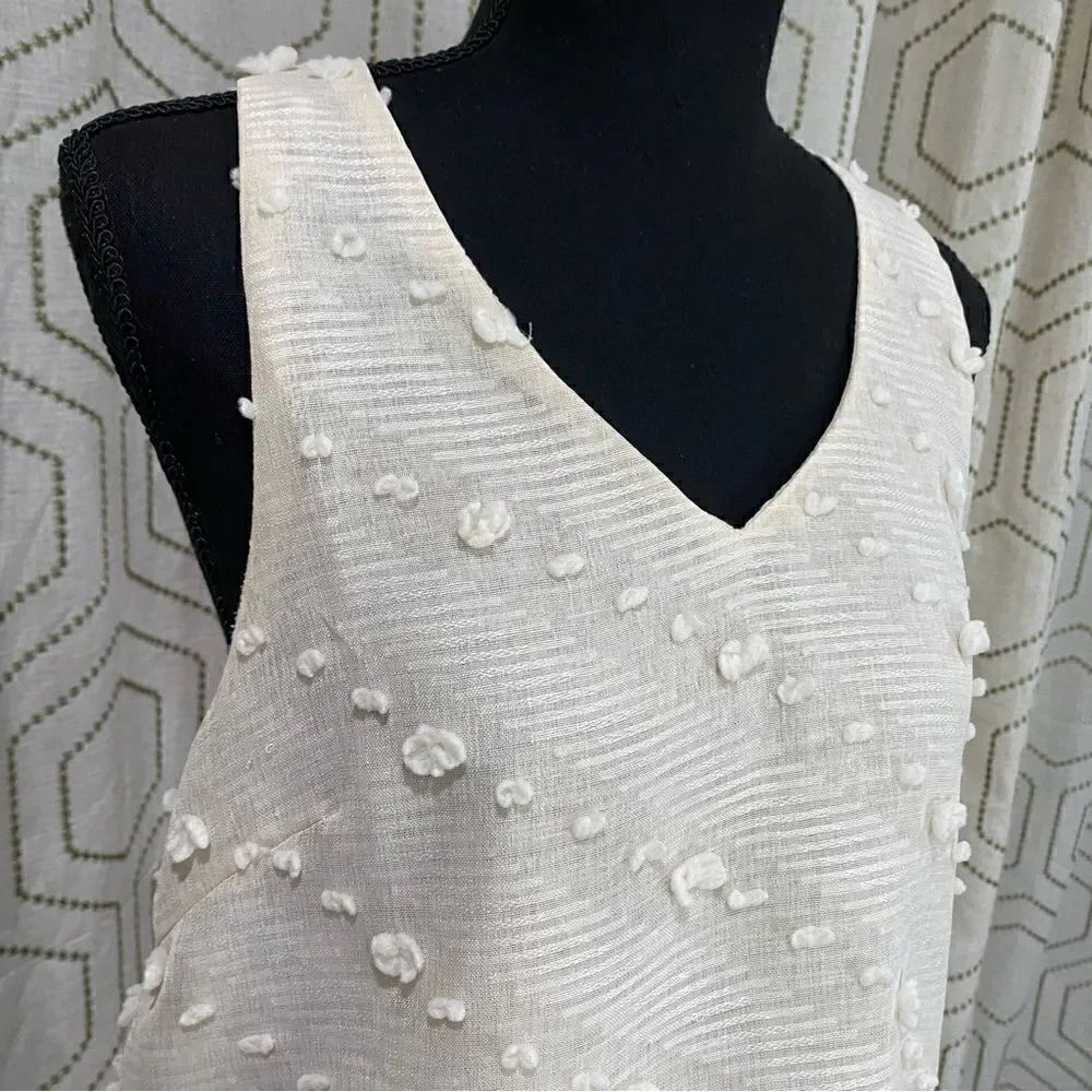Entro Cream Racerback Tank Small - Picture 2 of 5